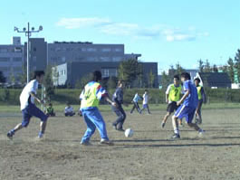 サッカー部の練習風景